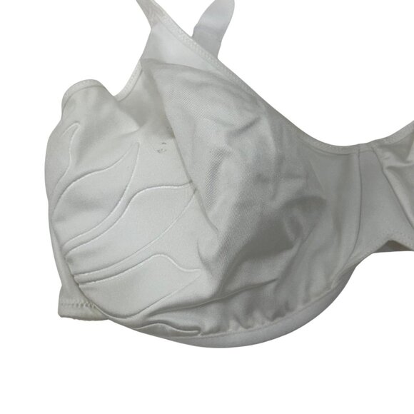 Bali Womens White Underwire Minimizer Bra 42DD Unlined Full Coverage - Picture 10 of 11